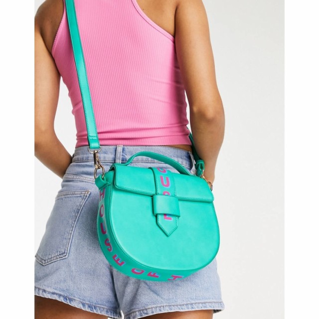 ハウス オブ ホーランド House of Holland レディース ショルダーバッグ ハンドバッグ 2WAY バッグ Top Handle Crossbody Bag In Turquoi