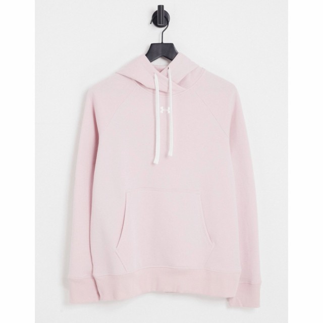 アンダーアーマー Under Armour レディース パーカー トップス Rival Fleece Hoodie In Dusty Pink ピンク