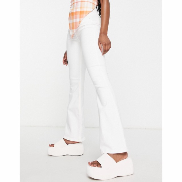 トップショップ Topshop レディース ジーンズ・デニム ボトムス・パンツ Jamie Flare Jean In White ホワイト