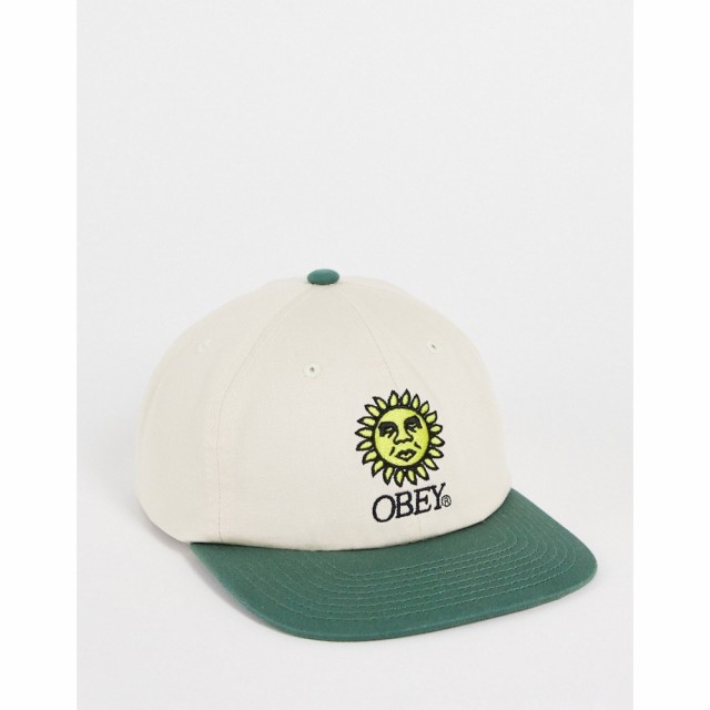 オベイ Obey メンズ キャップ 帽子 Sunshine 6 Panel Cap In Off White ホワイト