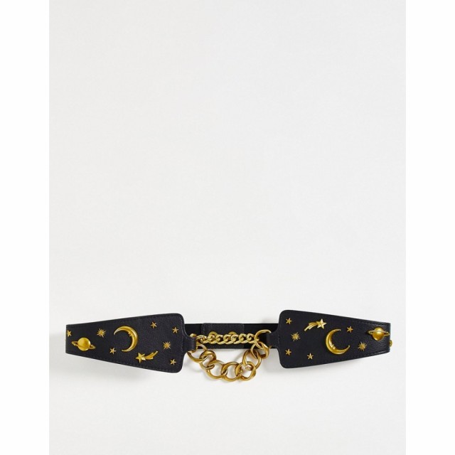 ナリ Nali レディース ベルト Belt With Moon And Star Details In Black ブラック