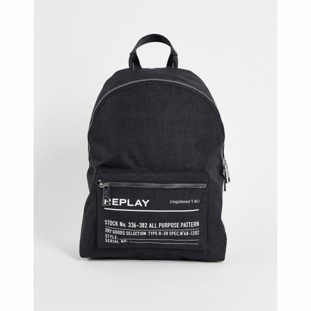 リプレイ Replay メンズ バックパック・リュック バッグ Backpack In Black ブラック