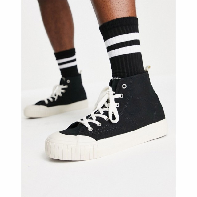 シュー Schuh メンズ スニーカー シューズ・靴 Webb Hi Top Canvas Trainers In Black ブラック