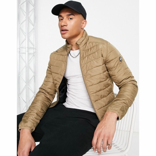 ジャック アンド ジョーンズ Jack and Jones メンズ ダウン・中綿ジャケット アウター Essentials Lightweight Puffer Jacket In Beige