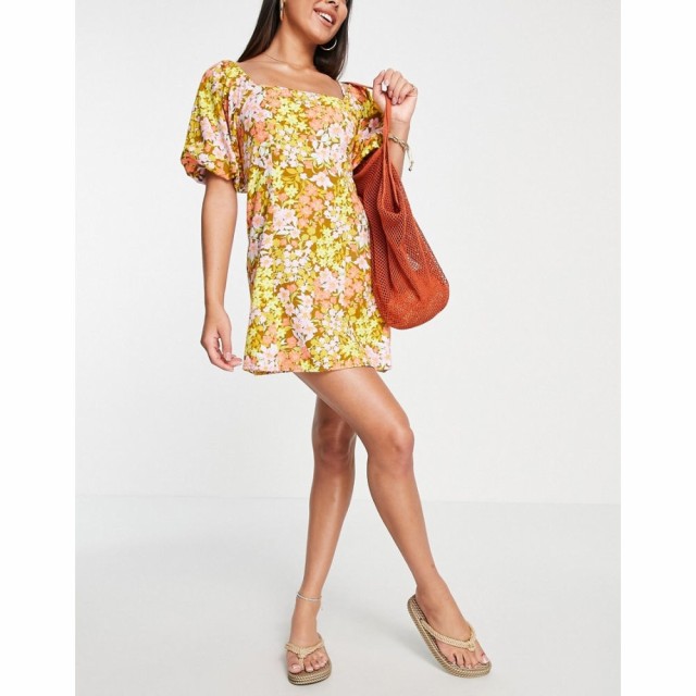 ビラボン Billabong レディース ビーチウェア 水着・ビーチウェア Paradise Mini Beach Dress In Retro Floral Print マルチカラー