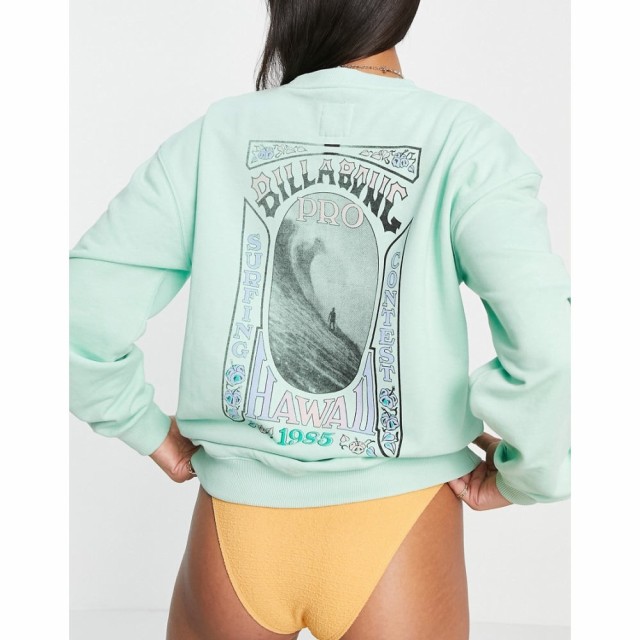 ビラボン Billabong レディース ビーチウェア 水着・ビーチウェア Oversized Beach Sweatshirt In Mint グリーン