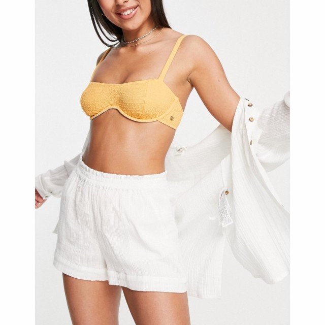 ビラボン Billabong レディース ビーチウェア 水着・ビーチウェア Perfect Day Beach High Waist Co Ord Short In White ホワイト