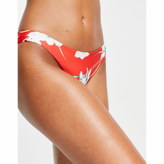 ボルコム Volcom レディース ボトムのみ 水着・ビーチウェア Orchid You Not High Leg Bikini Bottom In Red マルチカラー