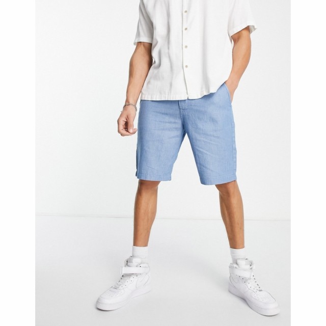 リー Lee メンズ ショートパンツ ボトムス・パンツ Regular Fit Stripe Chino Shorts In Blue ブルー