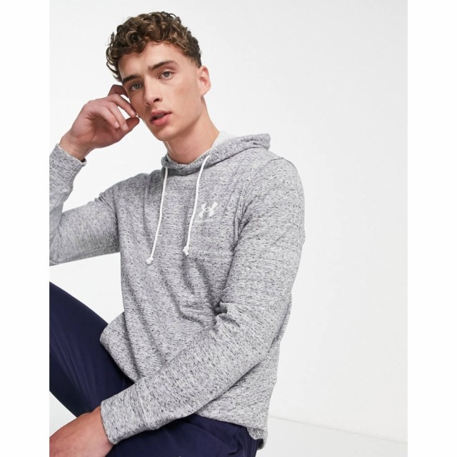 アンダーアーマー Under Armour メンズ パーカー トップス Rival Terry Hoodie In Light Grey グレー