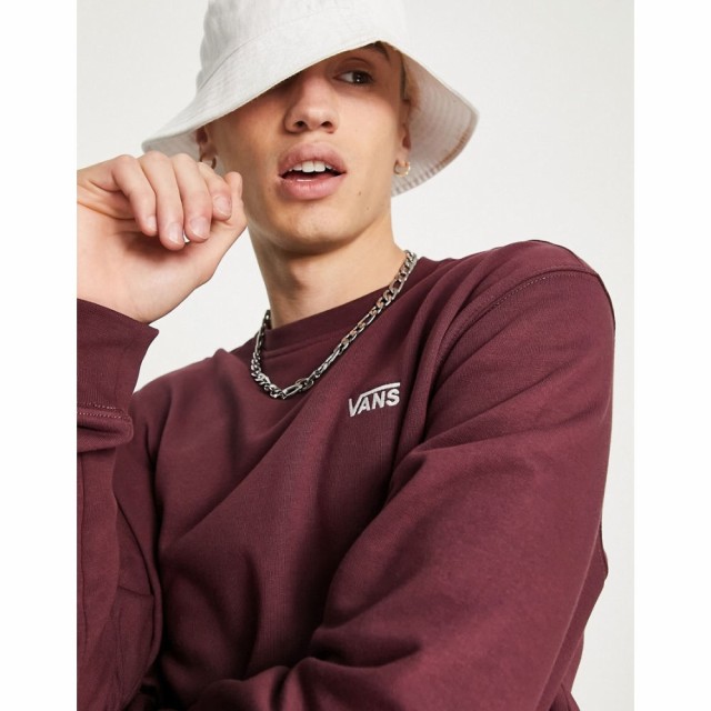 ヴァンズ Vans メンズ スウェット・トレーナー トップス Core Basic Sweatshirt In Burgundy レッド