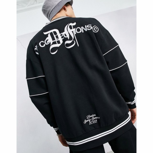 エイソス ASOS DESIGN メンズ ブルゾン ミリタリージャケット Asos Dark Future Oversized Bomber Jacket With Gothic Text Print And Em