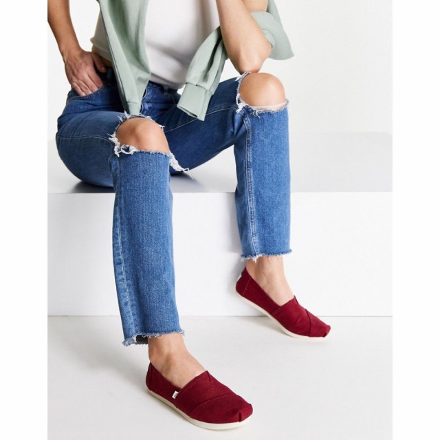 トムス Toms レディース エスパドリーユ シューズ・靴 Alpargata Espadrilles In Dark Red ダークレッド