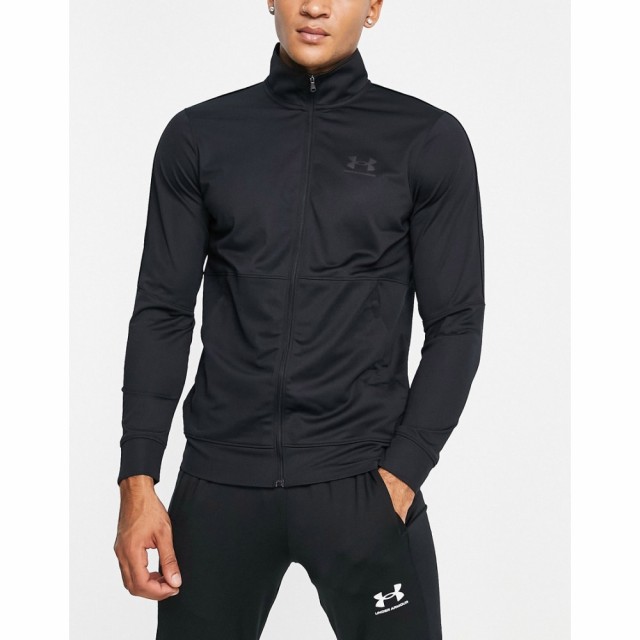 アンダーアーマー Under Armour メンズ ジャージ アウター Pique Track Jacket In Black ブラック