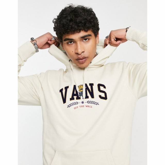 ヴァンズ Vans メンズ パーカー トップス Poppy Champs Hoodie In Beige ホワイト