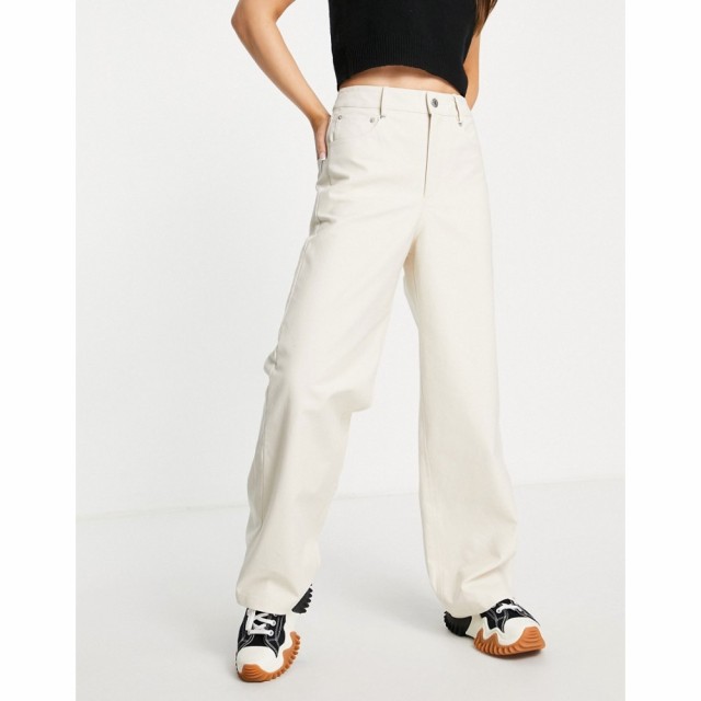 JJXX レディース ボトムス・パンツ High Waisted Dad Trousers In Cream クリーム