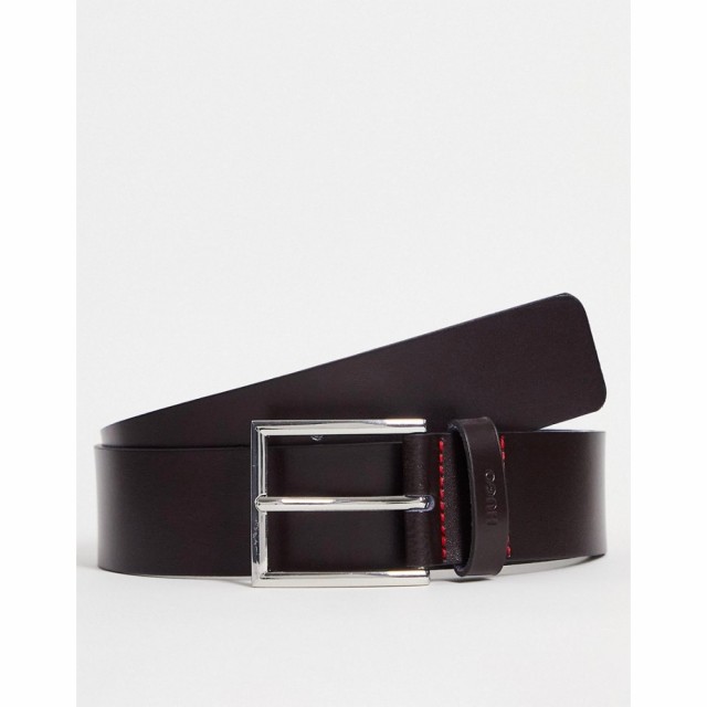 ヒューゴ ボス HUGO メンズ ベルト Hugo Giaspo Belt In Brown ダークブラウン