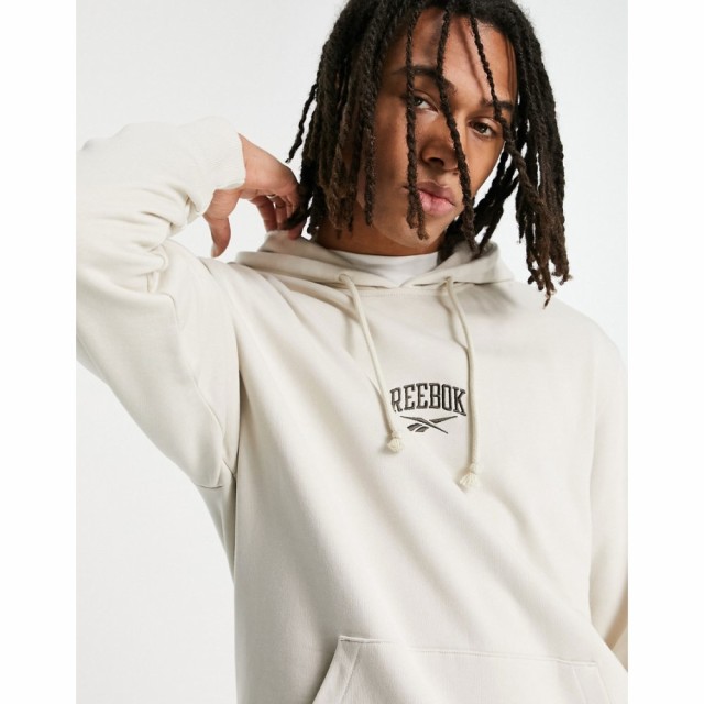 リーボック Reebok メンズ パーカー トップス Vintage Hoodie In Oatmeal - Exclusive To Asos