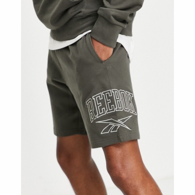 リーボック Reebok メンズ ショートパンツ ボトムス・パンツ Vintage Jersey Shorts In Brown - Exclusive To Asos ベージュ