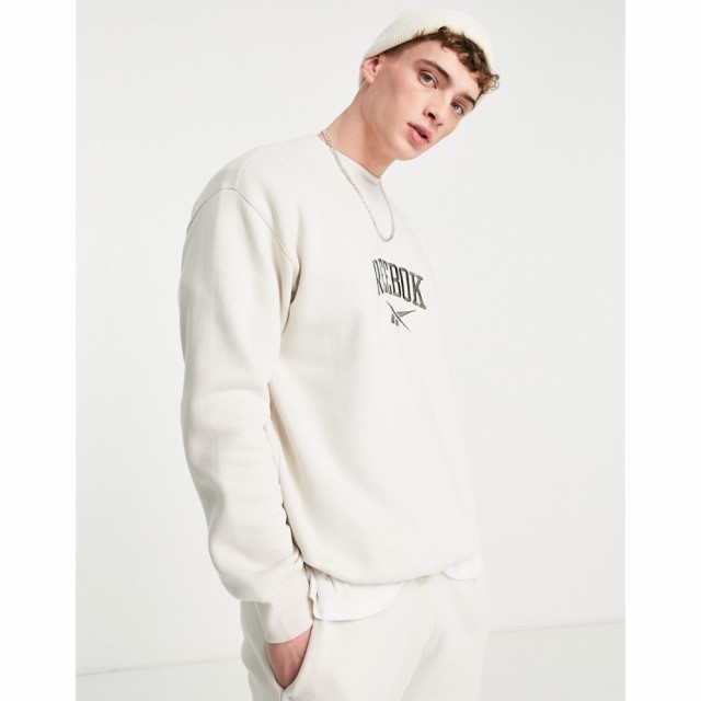 リーボック Reebok メンズ スウェット・トレーナー トップス Vintage Sweatshirt In Oatmeal - Exclusive To Asos