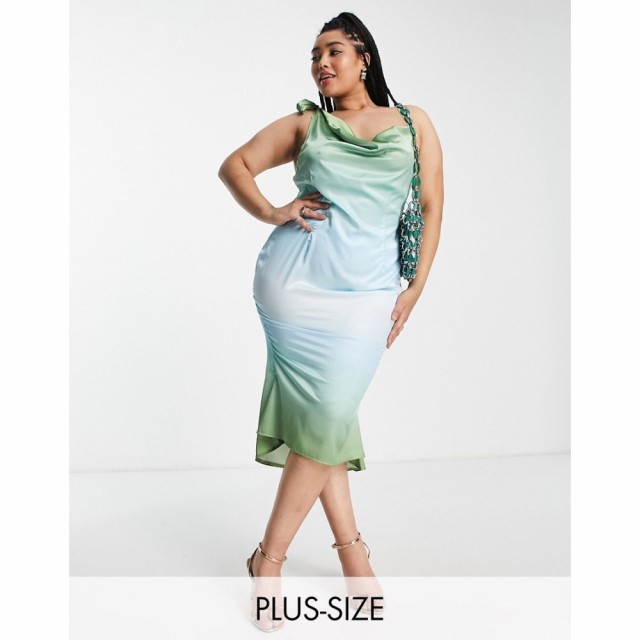 パブリックディザイア Public Desire Curve レディース ワンピース スリップドレス ワンピース・ドレス Tie Should Satin Slip Dress In