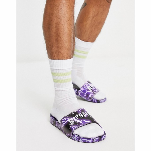 リップンディップ Rip N Dip メンズ サンダル シャワーサンダル シューズ・靴 Ripndip Nikola Sliders In Purple パープル