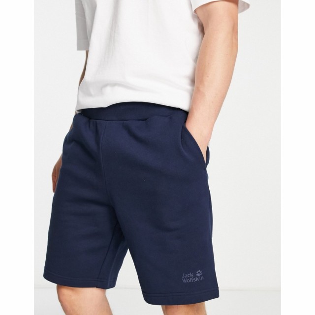 ジャックウルフスキン Jack Wolfskin メンズ ショートパンツ ボトムス・パンツ Essential Sweat Shorts In Navy ネイビー