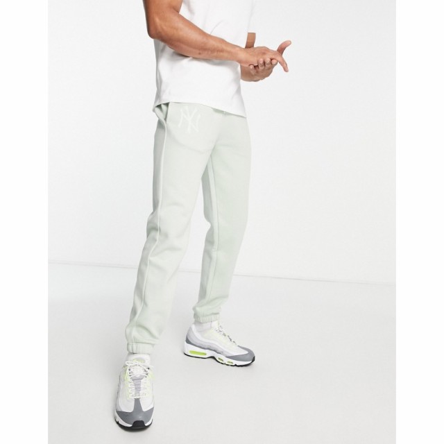 ニューエラ New Era メンズ ジョガーパンツ ボトムス・パンツ Mlb Ny Yankees Co-Ord Relaxed Joggers In Light Green グリーン