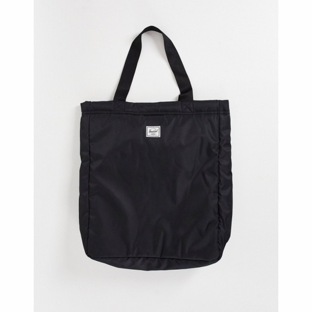 ハーシェル サプライ Herschel Supply Co メンズ トートバッグ バッグ Asos Exclusive Flight Satin Tote Bag In Black ブラック