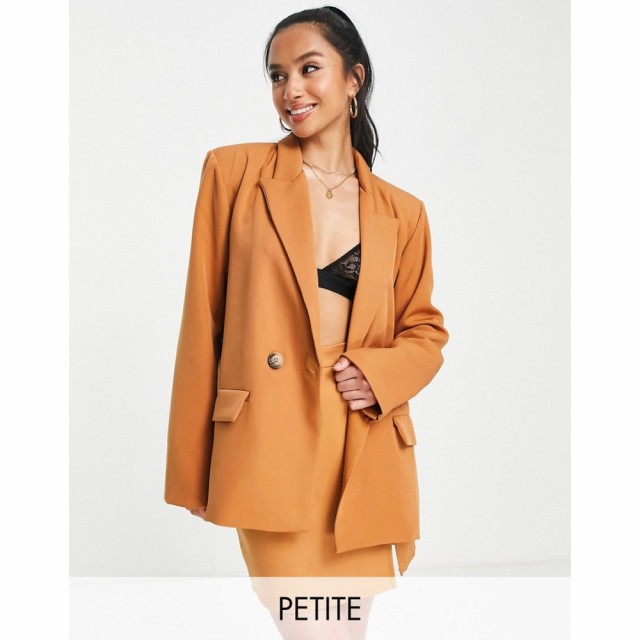 ナーナー NaaNaa Petite レディース スーツ・ジャケット アウター Dad Blazer In Camel キャメル