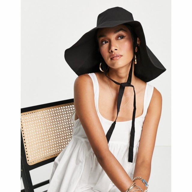 ホイッスルズ Whistles レディース ハット 日よけ帽子 帽子 Oversized Sun Hat With Straps In Black ブラック