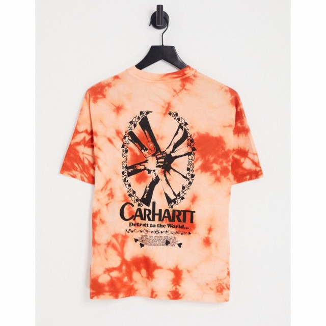 カーハート Carhartt WIP レディース Tシャツ トップス Zonk Tie-Dye T-Shirt In Orange