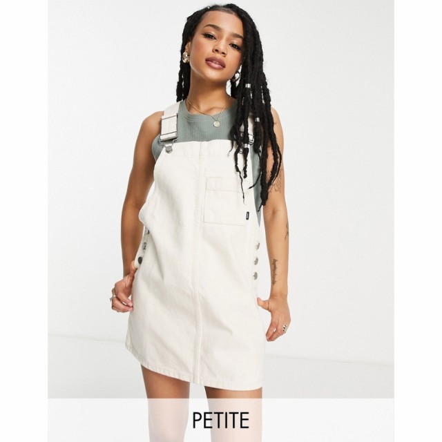 ドクターデニム Dr Denim Petite レディース ワンピース ワンピース・ドレス Dungaree Dress In Ecru