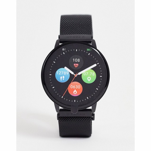 ファーラー Farah メンズ 腕時計 Series 5 Smart Watch With Mesh Strap In Black ブラック