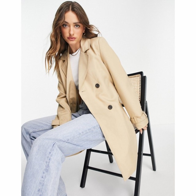 ヴェロモーダ Vero Moda レディース トレンチコート アウター Short Trench Coat In Beige ベージュ