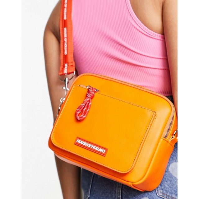 ハウス オブ ホーランド House of Holland レディース ショルダーバッグ バッグ Logo Crossbody Bag In Orange オレンジ