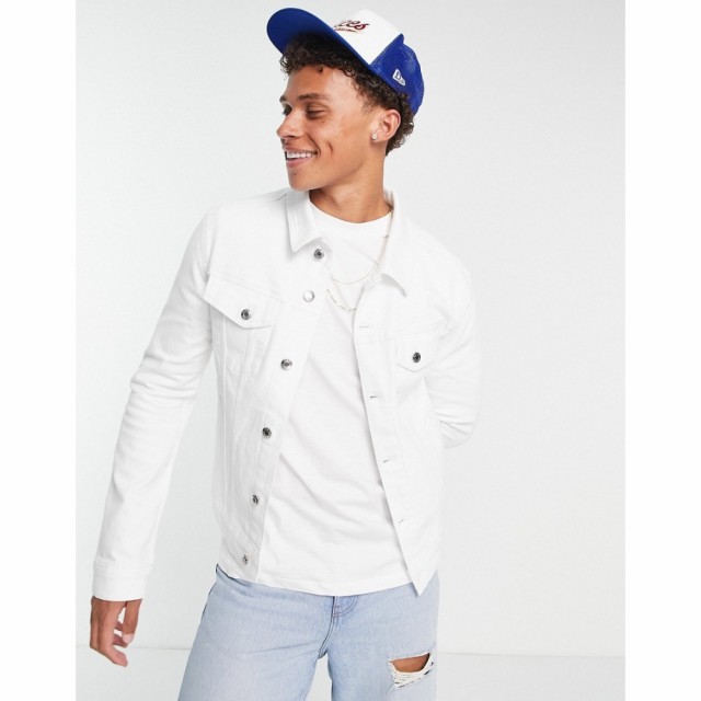 エイソス ASOS DESIGN メンズ ジャケット デニムジャケット アウター Skinny Fit Denim Jacket In White ホワイト