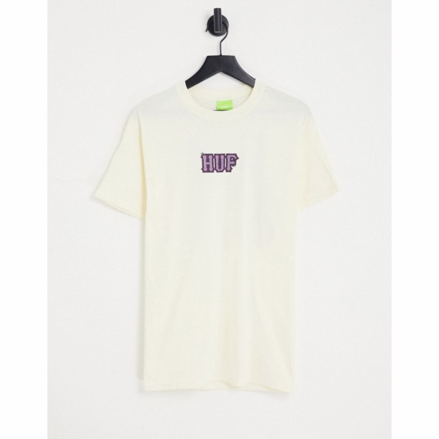 ハフ HUF メンズ Tシャツ トップス Amazing H Print T-Shirt In Beige ベージュ