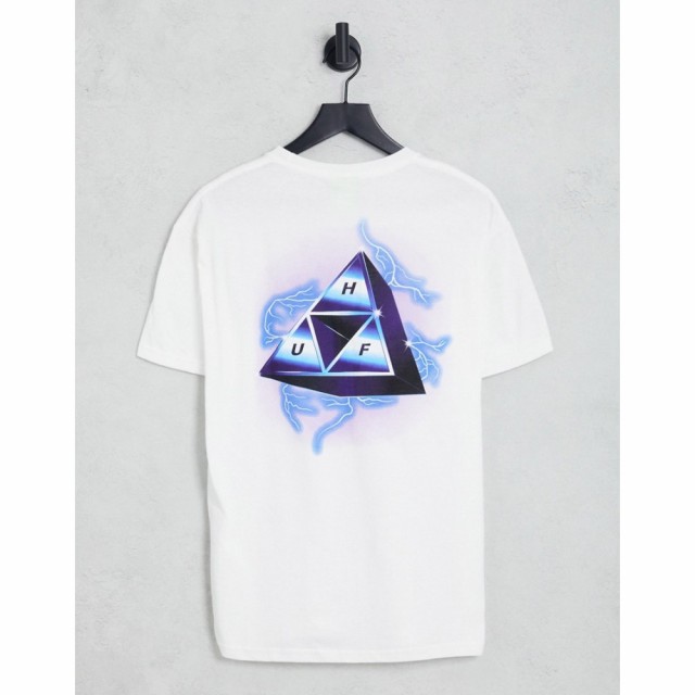 ハフ HUF メンズ Tシャツ トップス Storm Back Print T-Shirt In White ホワイト