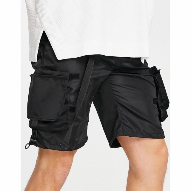 アメリカンスティッチ American Stitch メンズ ショートパンツ カーゴ ボトムス・パンツ Cargo Shorts In Black ブラック