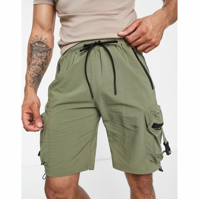 アメリカンスティッチ American Stitch メンズ ショートパンツ カーゴ ボトムス・パンツ Cargo Shorts In Khaki カーキ