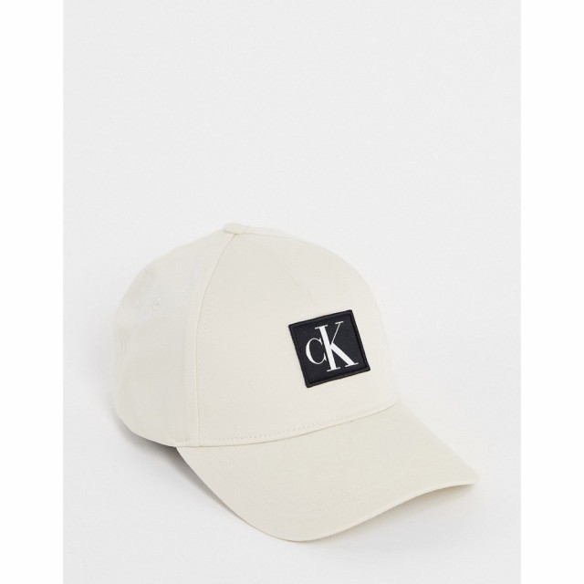 カルバンクライン Calvin Klein Jeans レディース キャップ 帽子 Organic Cotton Logo Cap In White ホワイト