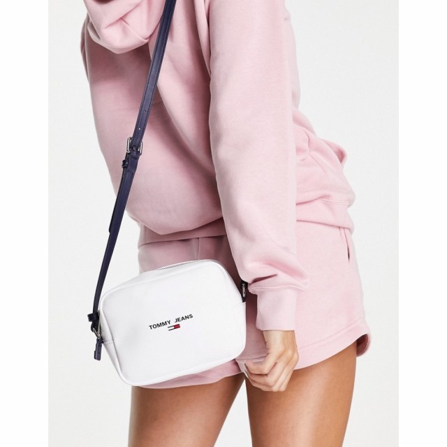 トミー ジーンズ Tommy Jeans レディース ショルダーバッグ カメラバッグ バッグ Pu Cross Body Camera Bag In White エクリュ