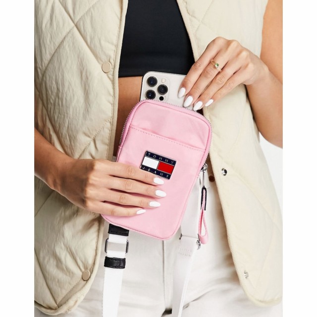 トミー ジーンズ Tommy Jeans レディース スマホケース Festival Phone Pouch In Pink