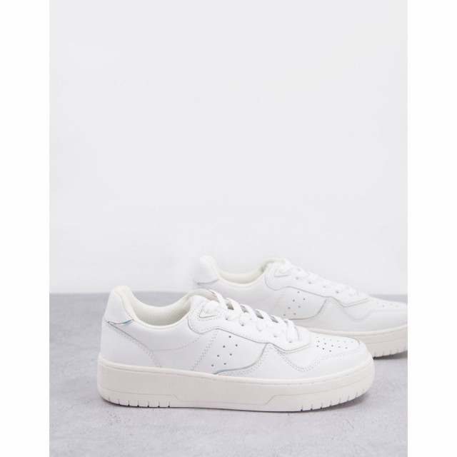 ストラディバリウス Stradivarius レディース スニーカー シューズ・靴 Retro Trainer In White ホワイト