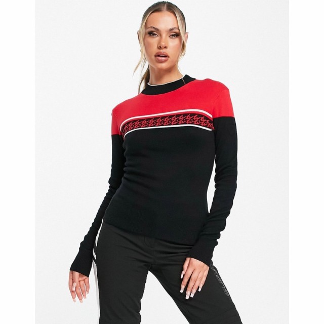 デア トゥビー Dare 2b レディース ニット・セーター トップス Fate Colourblock Jumper In Red/Black