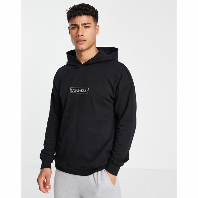 カルバンクライン Calvin Klein メンズ パーカー トップス Reimagined Lounge Hoodie In Black Co-Ord ブラック