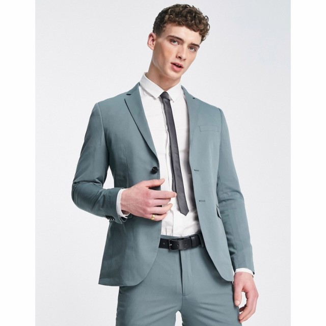 ジャック アンド ジョーンズ Jack and Jones メンズ スーツ・ジャケット スリム アウター Premium Slim Fit Suit Jacket In Light Green