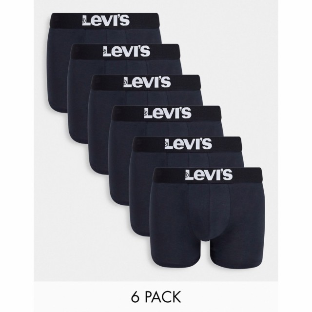 リーバイス Levis メンズ ボクサーパンツ インナー・下着 6 Pack Logo Trunks In Black ブラック