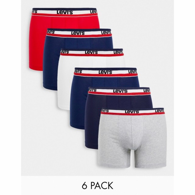 リーバイス Levis メンズ ボクサーパンツ インナー・下着 6 Pack Logo Trunks In Multi マルチカラー